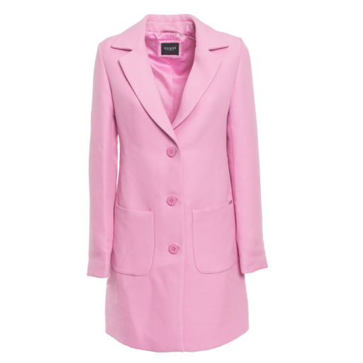 pink guess coat