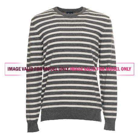 FACONNABLE FM700333 - NAVY/WHITE - KOSZULKI