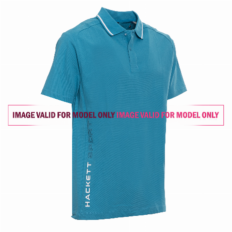 HACKETT SPORT HM563460 - NAVY|ARANCIO - POLO - Image 2
