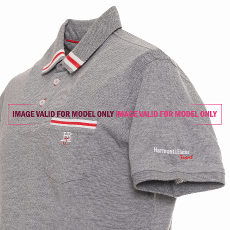 HARMONT & BLAINE JEANS L0DJ220 - BLU SCURO - МУЖСКИЕ СПОРТИВНЫЕ РУБАШКИ С КОРОТКИМИ РУКАВАМИ - Image 3