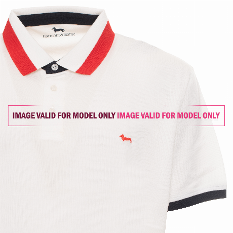 HARMONT & BLAINE L0HO250 - ROSSO BLU BIANCO - POLO SHIRTS - Image 3