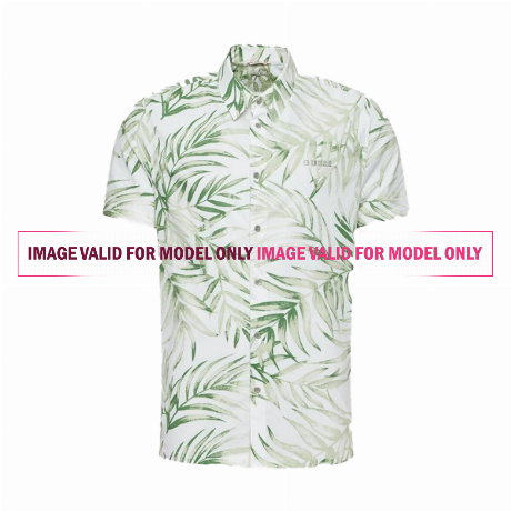 GUESS M2GH21 - WHITE SPRING LEAVES - SHIRTS