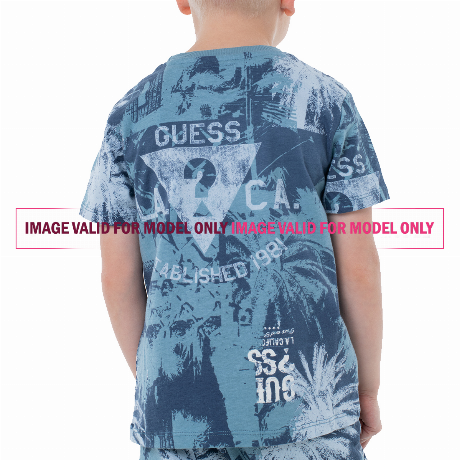 GUESS N5RI18 - G CHAIN LIME AOP               - T SHIRT - Image 2